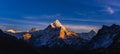 Mt AMA Dablam at sunset Royalty Free Stock Photo