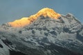 Mt Annapurna South in Nepal Royalty Free Stock Photo