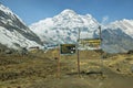 Mt Annapurna South in Nepal Royalty Free Stock Photo