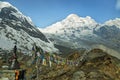 Mt Annapurna South in Nepal Royalty Free Stock Photo