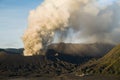 Mt. Bromo volcano erupts in Java, Indonesia Royalty Free Stock Photo