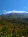 Clouds in a Blue Sky above Mt Cammerer Royalty Free Stock Photo