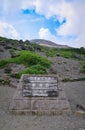 Mt Chausudake signpost near ropeway station