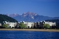 Mt. Cheam from Harrison Lake Royalty Free Stock Photo