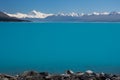 Mt Cook / Aoraki and Lake Pukaki Royalty Free Stock Photo