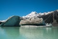 Mt Cook viewed from Tasman Lake, New Zealand Royalty Free Stock Photo