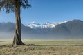 Mt Cook and Mt Tasman, early morning, New Zealand