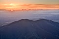 Mt. Diablo State Park Sunset from Eagle Peak. Contra Costa County, California.