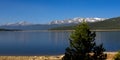 Mt Elbert and Mt. Massive from Turquoise Lake in the Colorado Rockies Royalty Free Stock Photo