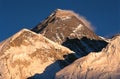 Mt. Everest known as \'Sagarmatha\' shot from Kalapatthar, Nepal Royalty Free Stock Photo