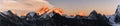 Mt Everest and Lothse Sunset