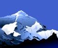 Mt Everest at Morning Royalty Free Stock Photo