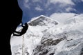 Mt Everest West Ridge Royalty Free Stock Photo