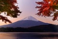 Mt. Fuji in the Autumn Royalty Free Stock Photo