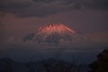 Mt. Fuji in the early morning of October.