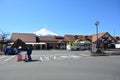 Mt Fuji FUJIKAWAGUCHIKO, JAPAN - March 16, 2016 :A railway stati