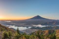 Mt. Fuji, Japan over Kawaguchi Lake Royalty Free Stock Photo