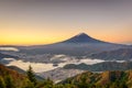 Mt. Fuji, Japan over Kawaguchi Lake Royalty Free Stock Photo