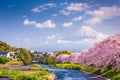 Mt. Fuji, Japan spring landscape Royalty Free Stock Photo