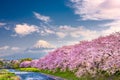 Mt. Fuji, Japan spring landscape Royalty Free Stock Photo