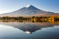 Mt. Fuji at Kawaguchi Lake in Japan Royalty Free Stock Photo