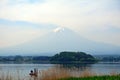 Mt. Fuji, Lake Kawaguchi, Japan Royalty Free Stock Photo