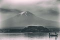 Mt. Fuji, Lake Kawaguchi, Japan Royalty Free Stock Photo