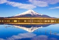 Mt.Fuji with Lake Yamanaka, Yamanashi, Japan