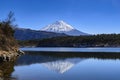 Mt. Fuji and Saiko Lake Royalty Free Stock Photo