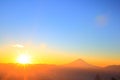 Mt. Fuji with sunrise