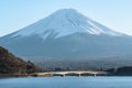 Mt Fuji View from Kawakuchigo Lake Royalty Free Stock Photo