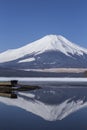 Mt. Fuji winter season shooting from Lake Yamanaka. Yamanashi, J