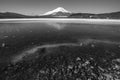 Mt. Fuji winter season shooting from Lake Yamanaka. Yamanashi, J