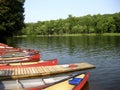 Mt. Gretna Canoes Royalty Free Stock Photo