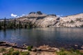 Mt Hoffman and May Lake Clear Day, Yosemite National Park, California Royalty Free Stock Photo