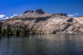 Mt Hoffman and May Lake Clear Day, Yosemite National Park, California Royalty Free Stock Photo