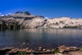 Mt Hoffman and May Lake Clear Day, Yosemite National Park, California Royalty Free Stock Photo