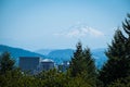 Mt. Hood above Portland, Oregon Royalty Free Stock Photo