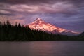 Mt Hood, from Lost lake oregon Royalty Free Stock Photo