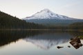 Mt Hood Reflection at Trillium Lake Royalty Free Stock Photo