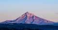 Mt Hood in the Sunset Alpenglow Royalty Free Stock Photo