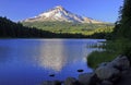 Mt Hood at Sunset from Mirror Lake Royalty Free Stock Photo