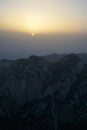 Mountain Huashan Sunrise Royalty Free Stock Photo