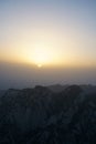 Mountain Huashan Sunrise Royalty Free Stock Photo