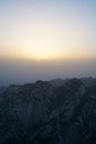 Mountain Huashan Sunrise Royalty Free Stock Photo