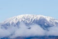 Mt.Ibuki in Japan covered with snow