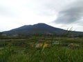 Mt. Marapi, west sumatra Royalty Free Stock Photo