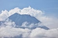 Mt Merapi Summit after March 2023 Eruption Royalty Free Stock Photo