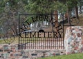 Mt. Moriah Cemetery gate Royalty Free Stock Photo