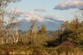 Mt Pilchuck with first autumn snow Royalty Free Stock Photo